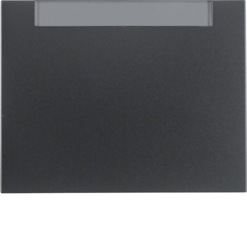 Панель лицевая Berker K.1 для выключателя с полем для надписи Антрацитовый (14267006)