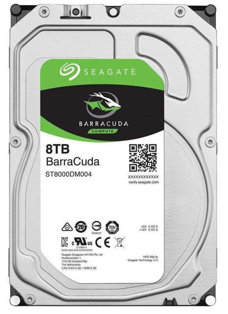 Жорсткий диск Seagate BarraCuda HDD 3,5" SATA 8TB 5400rpm/256MB (ST8000DM004) Жорсткий диск Seagate BarraCuda HDD 3,5" SATA 8TB 5400rpm/256MB (ST8000DM004)