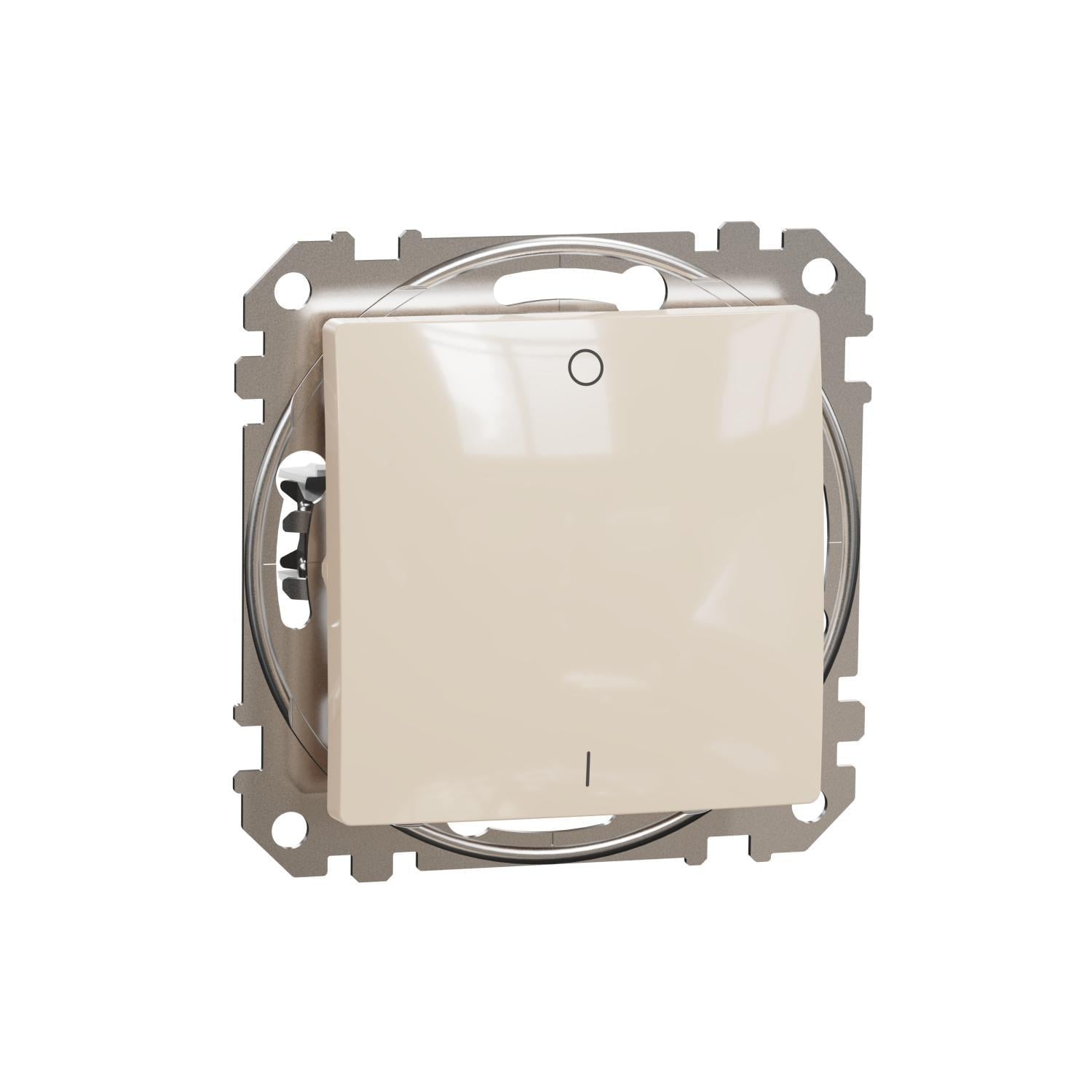Выключатель одноклавишный двухполюсный Schneider Electric Sedna Design Бежевый (SDD112102) Выключатель одноклавишный двухполюсный Schneider Electric Sedna Design Бежевый (SDD112102)