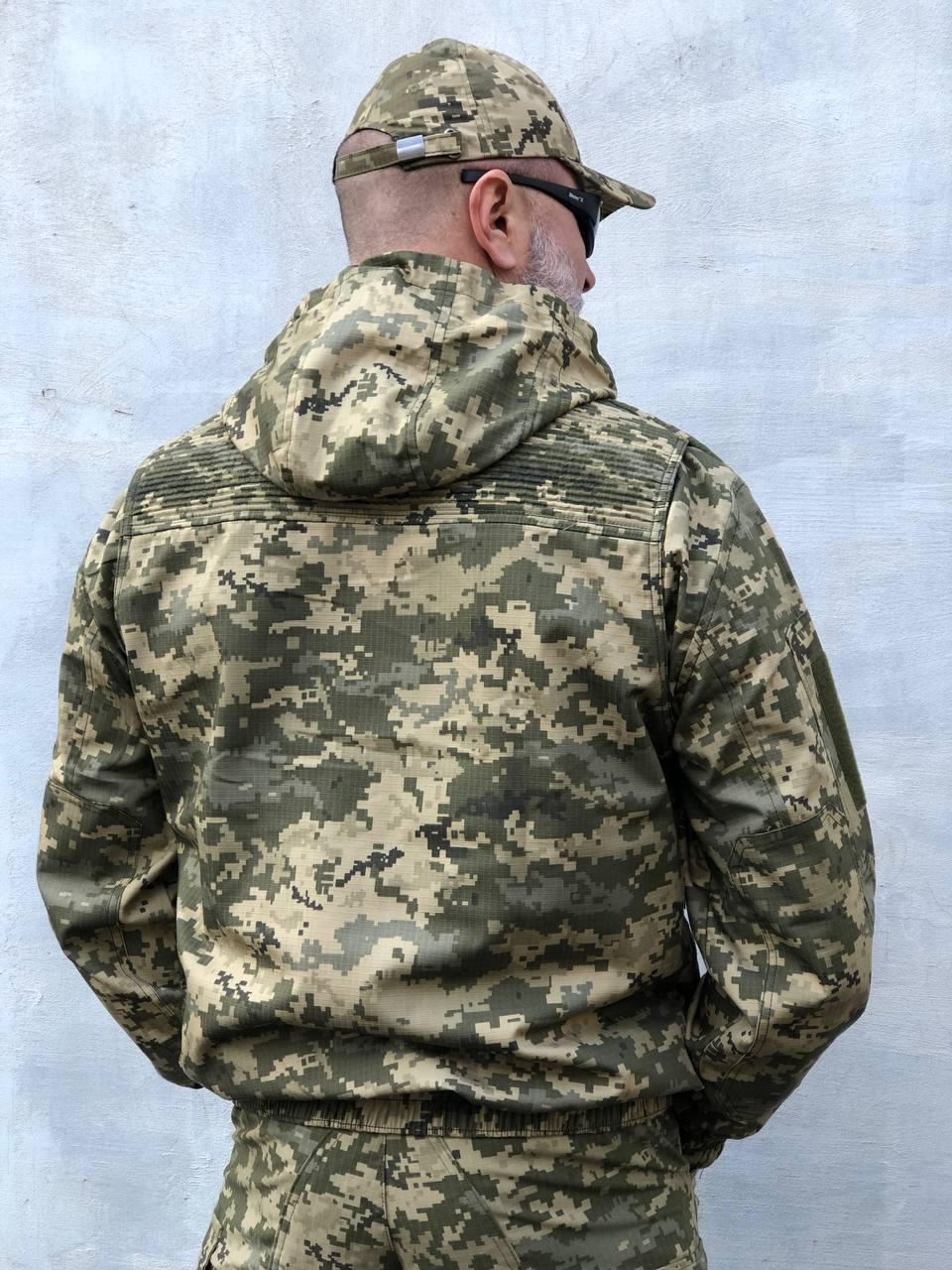 Куртка бомбер Кайман рипстоп р. 48 Пиксель (0586-48) - фото 2 Куртка бомбер Кайман рипстоп р. 48 Пиксель (0586-48) - фото 2