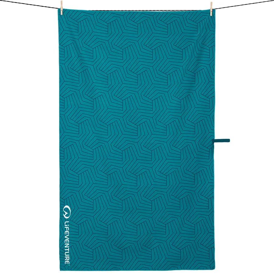 Рушник Lifeventure Soft Fibre Printed Teal Giant 150x90 см (63601) - фото 1