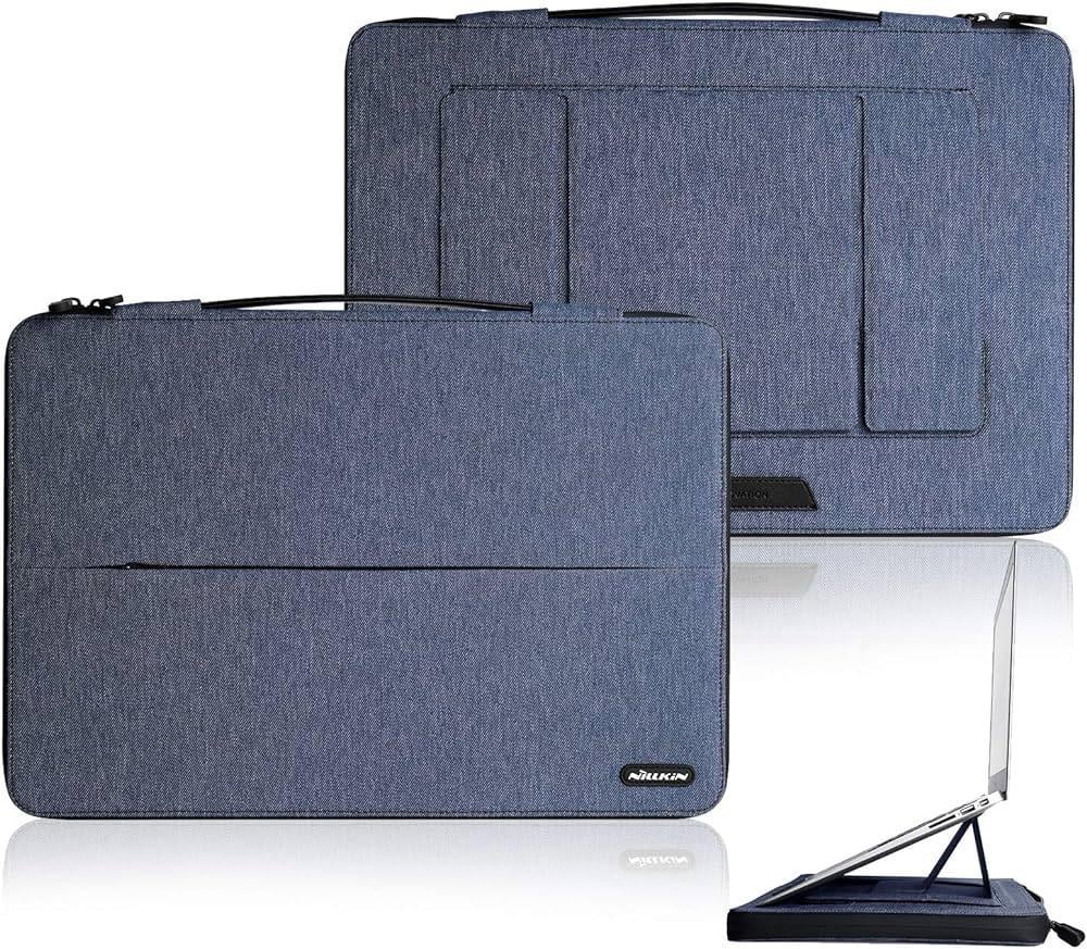 Сумка-чохол з підставкою Nillkin Commuter multifunctional Laptop Sleeve для ноутбука 16,1'' 380x270x27 мм Blue (6902048214101) - фото 3