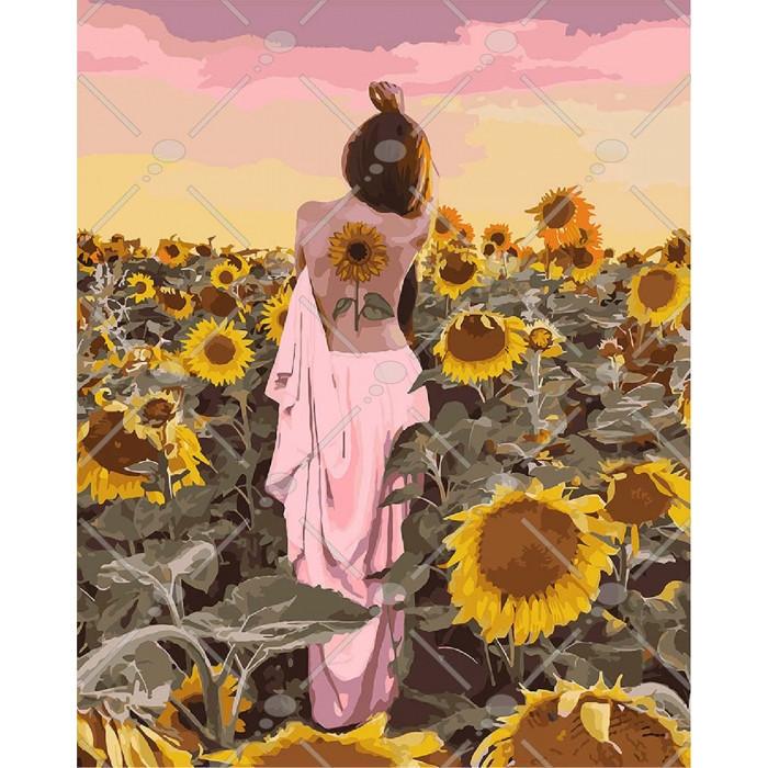 Картина по номерам Идейка Подсолнечное счастье 40x50 см (skl-КНО4570)