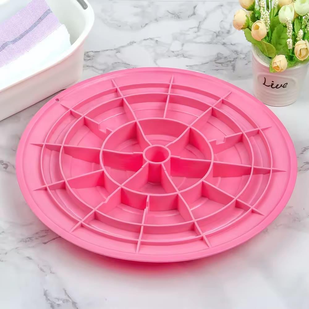 Массажный коврик-диск акупунктурный OSPORT с магнитами для массажа ног и стоп 35 см Розовый (MS 4208) - фото 6