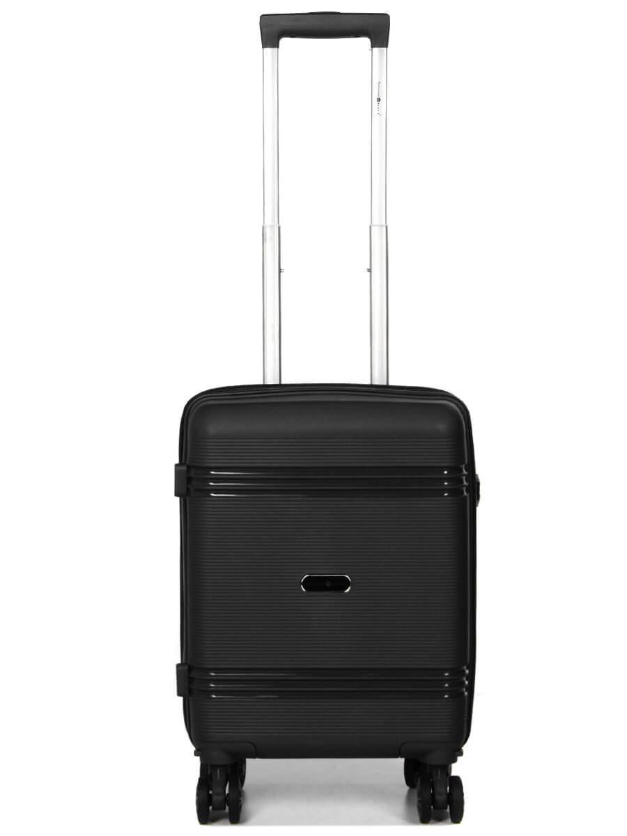 Чемодан ручная кладь Snowball полипропилен XS 49х32х18 см 25л 2,6 кг Черный