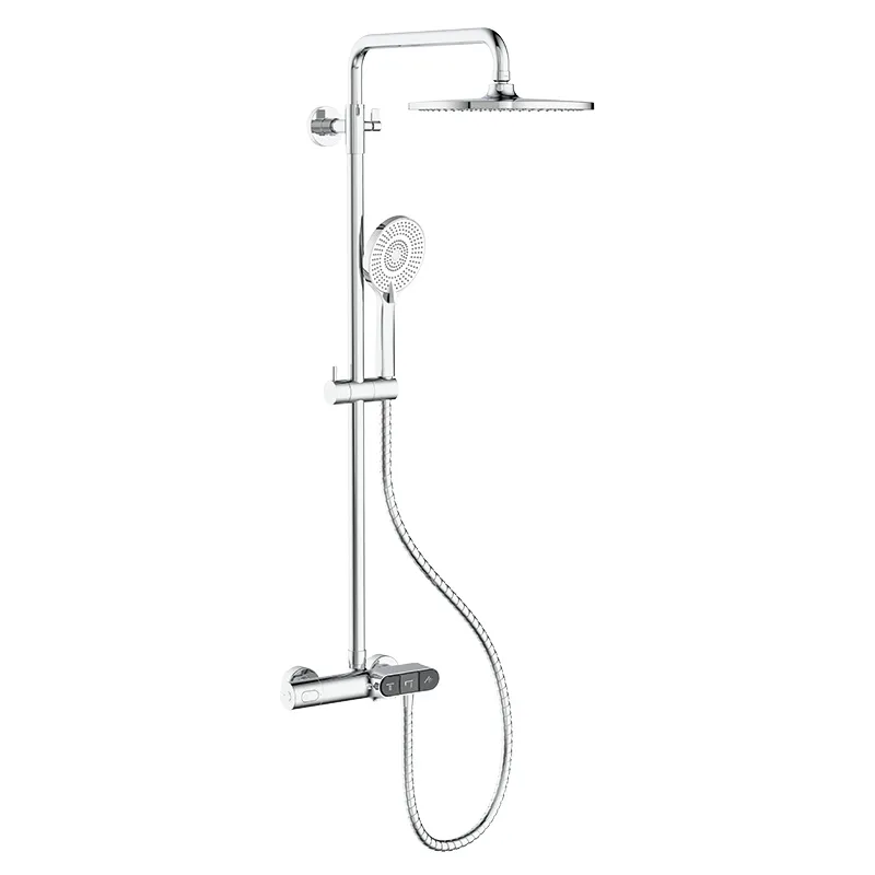 Душевая колонна KOER KB-55014-01 с термостатическим смесителем Хром (KR4732)