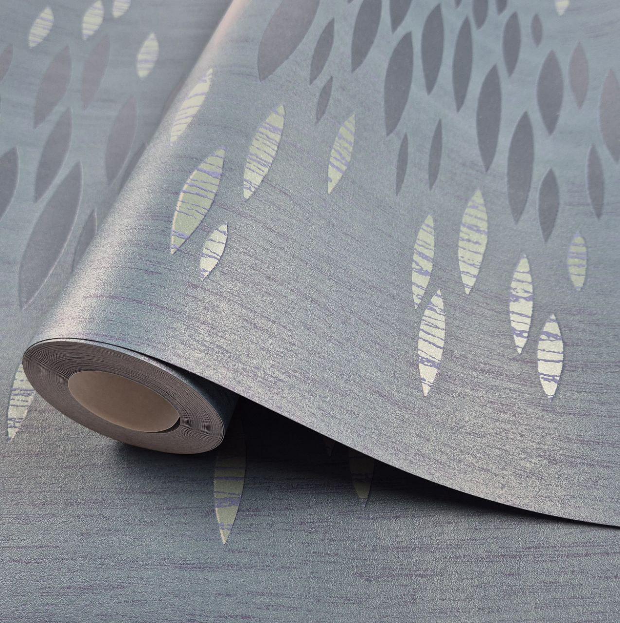 Обои виниловые на флизелине Marburg 55725 для спальни/гостиной/коридора 0,53x10,05 м Синий (2785922032)