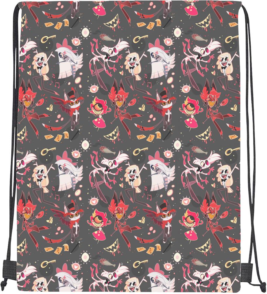 Мішок спортивний Hazbin Hotel Pattern (20300729)