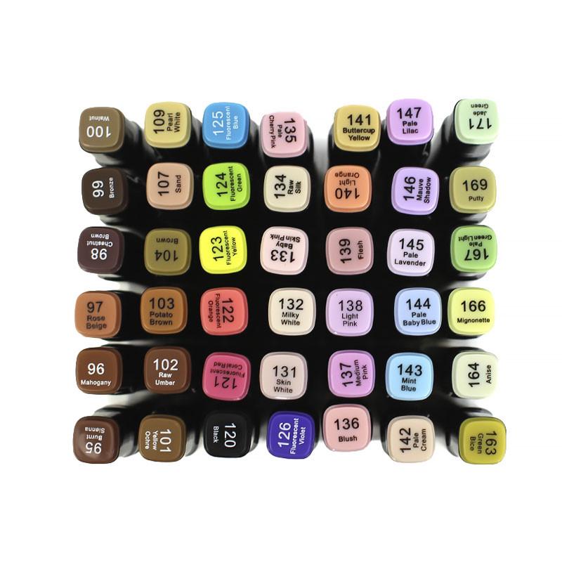 Набор cкетч маркеров Lesko 168 цветов №123 - фото 5