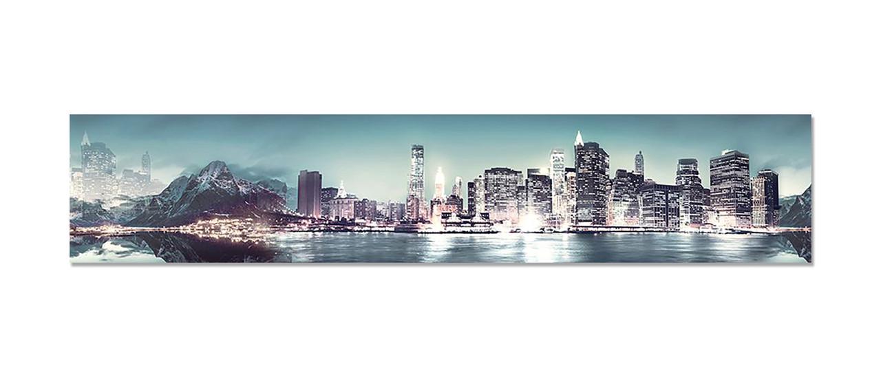 Наклейка виниловая 3D Zatarga Город под горой 600х3000 мм (1274514204)