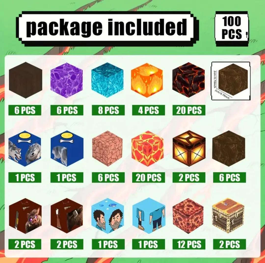 Конструктор Майнкрафт вулкан та портал в підземелля 100 кубиків - фото 2 Конструктор Майнкрафт вулкан та портал в підземелля 100 кубиків - фото 2