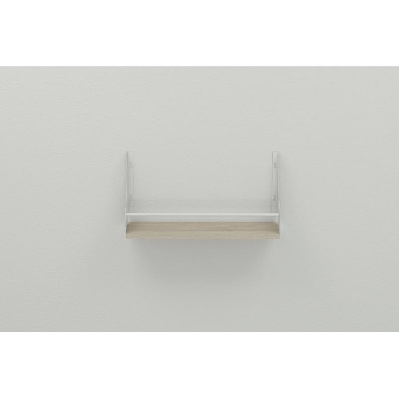 Полиця настінна Ferrum Decor Ізі ДСП/метал 260x500x150 мм Білий/Сонома (FRD-102915) - фото 2 Полиця настінна Ferrum Decor Ізі ДСП/метал 260x500x150 мм Білий/Сонома (FRD-102915) - фото 2