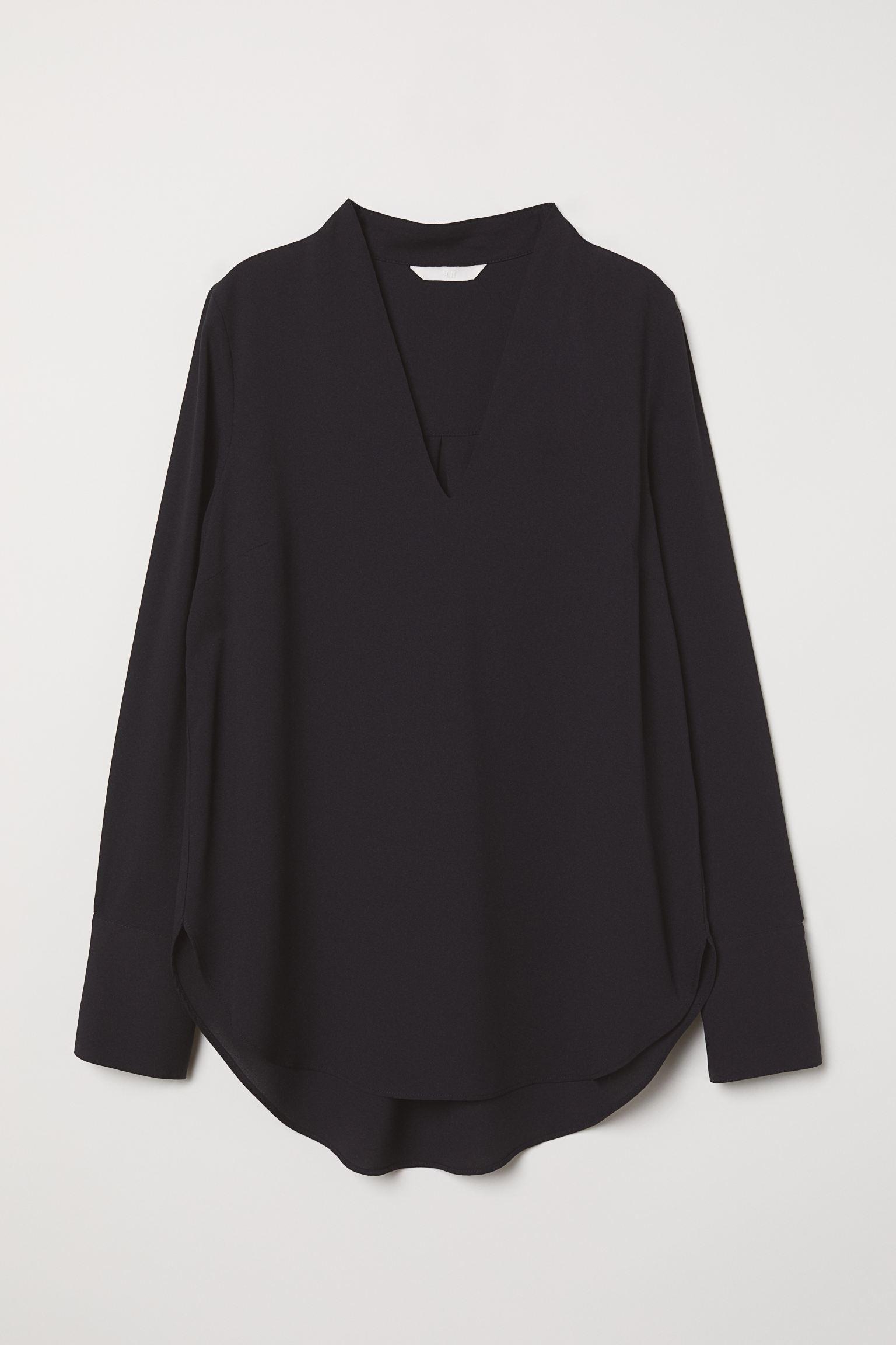 Блуза H&M р. 36 Черный (1711680374)