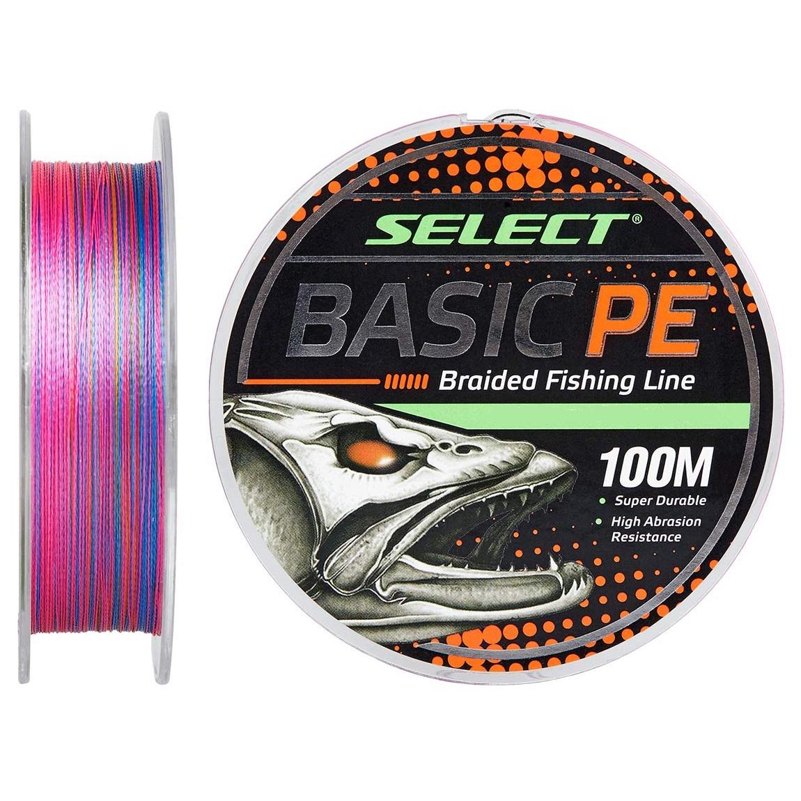 Шнур Select Basic PE 100 м 0,06 мм 6 Lb 3 кг Multicolor (10605174) - фото 1