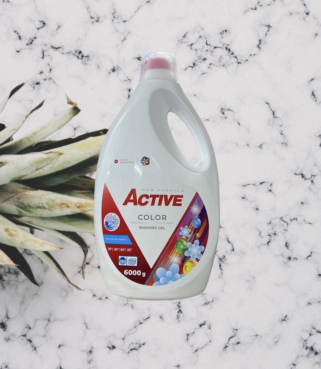 Стиральный порошок жидкий Active COLOR 6 л