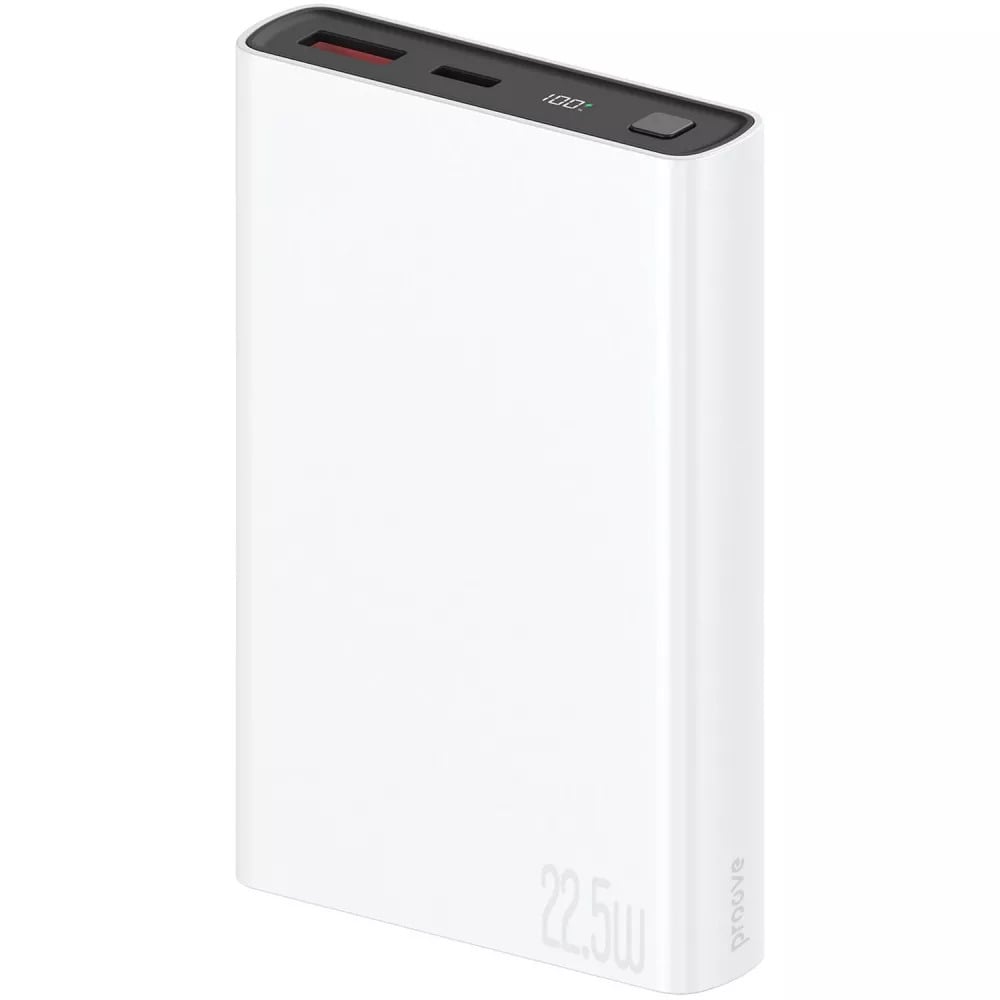 Повербанк Proove Hyper Flux Plus 22,5 Вт 10000 mAh Type-C USB Білий (27316727)