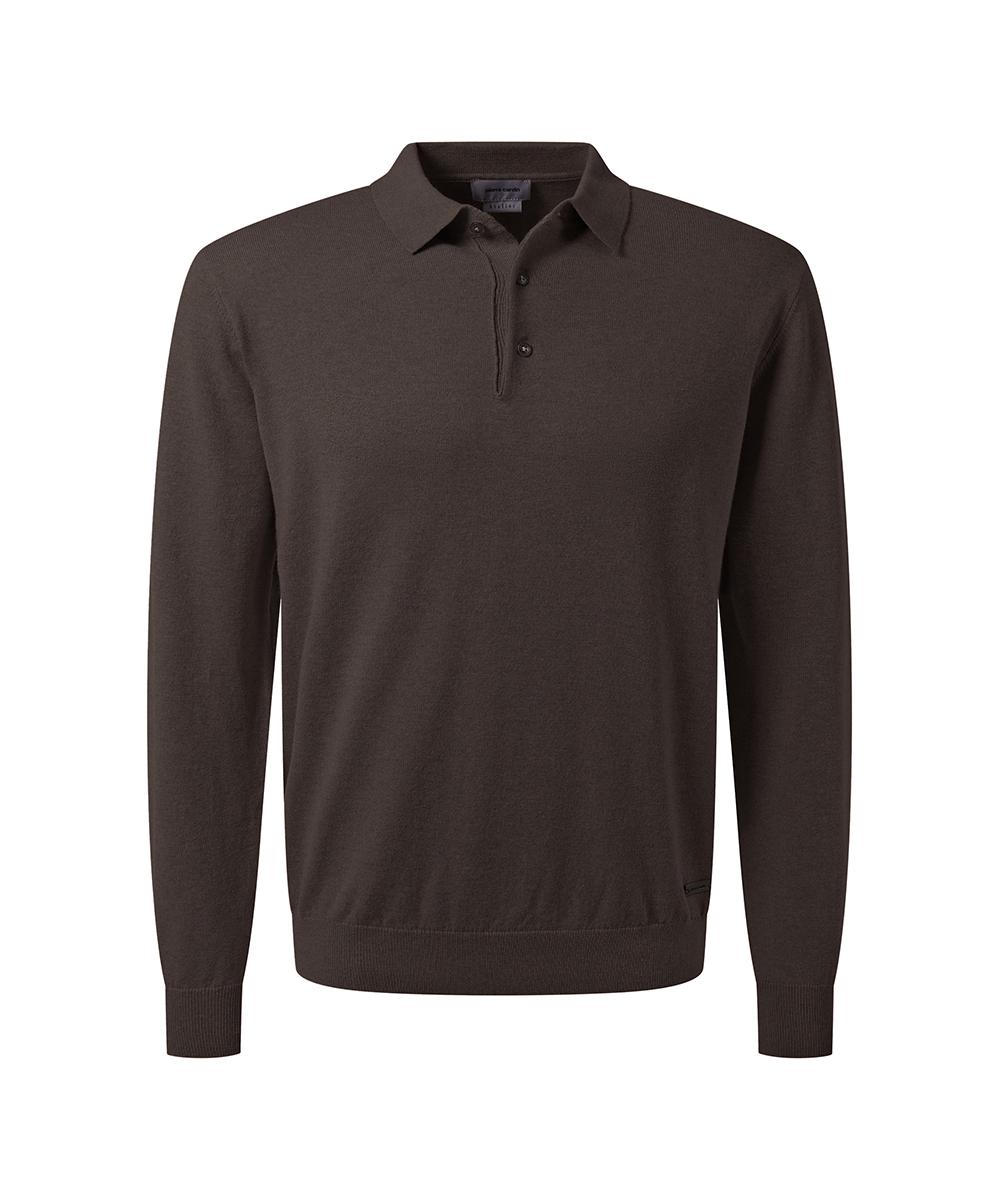 Поло чоловіче на довгий рукав 3X Коричневий (C5 51714.5133.8301-3X) - фото 2 Поло чоловіче на довгий рукав 3X Коричневий (C5 51714.5133.8301-3X) - фото 2