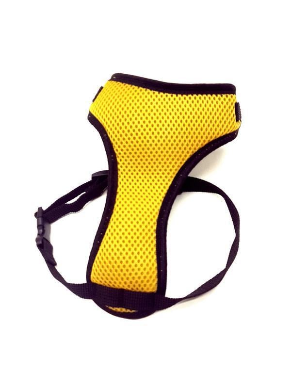 Шлей для собак Спорт №3 нагрудник сітка Жовтий (00000006228)
