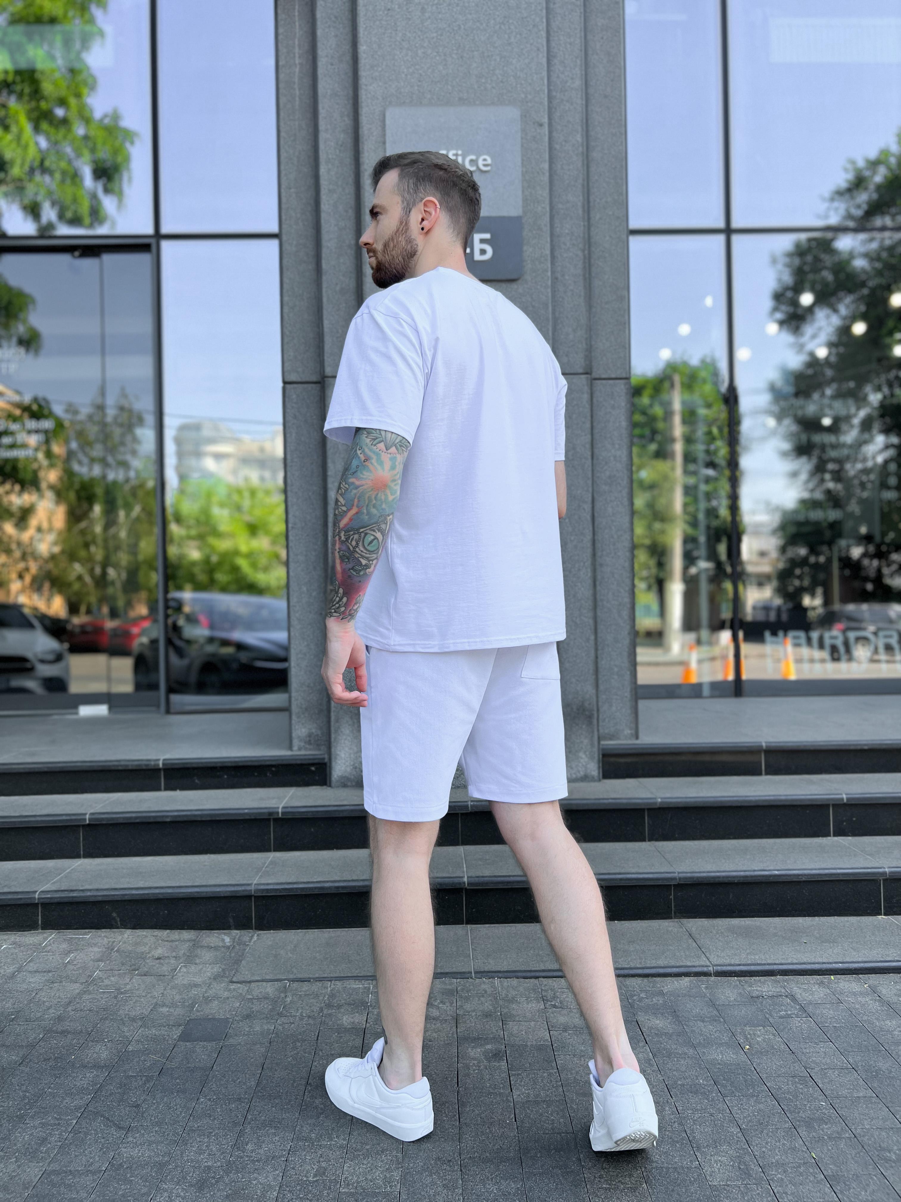 Шорти чоловічі котонові COSY ICE SHJ21 2XL Білий джинс (11230798) - фото 2