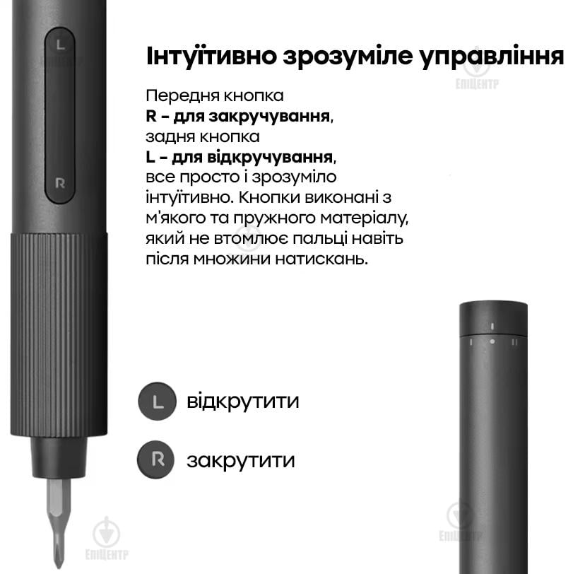 Отвертка аккумуляторная MiJia Electric Screwdriver 24в1 с набором бит (MJDDLSD003QW) - фото 4