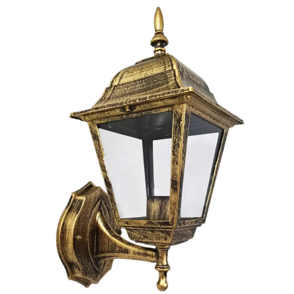 Фонарь настенный уличный под лампу корпус вверх Старое золото (9030 W/S BG up) - фото 2