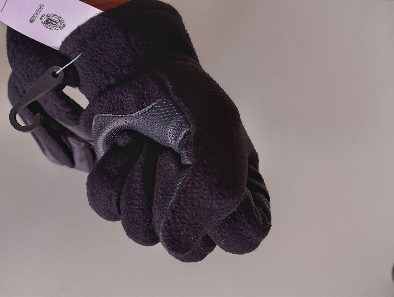 Перчатки сенсорные мужские спорт осень-зима экокожа/флис L Черный (42) - фото 10 Перчатки сенсорные мужские спорт осень-зима экокожа/флис L Черный (42) - фото 10