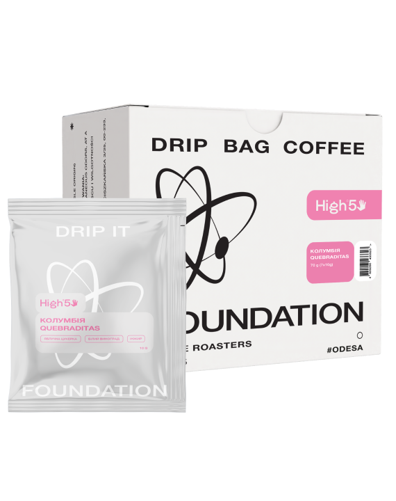 Дрип-кофе Foundation Coffee Roasters Колумбия Quebraditas 7 шт./пак.