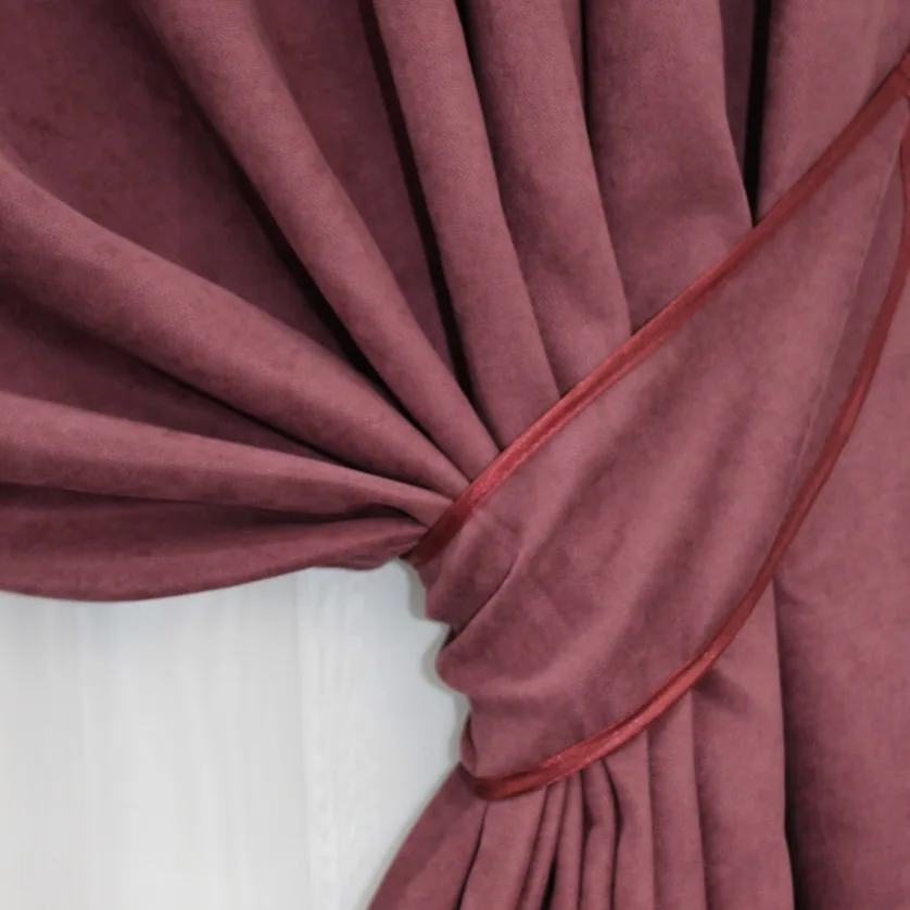 Комплект штор SPARTA микровелюр 1,5х2,7 м 2 шт. Бордовый - фото 3 Комплект штор SPARTA микровелюр 1,5х2,7 м 2 шт. Бордовый - фото 3