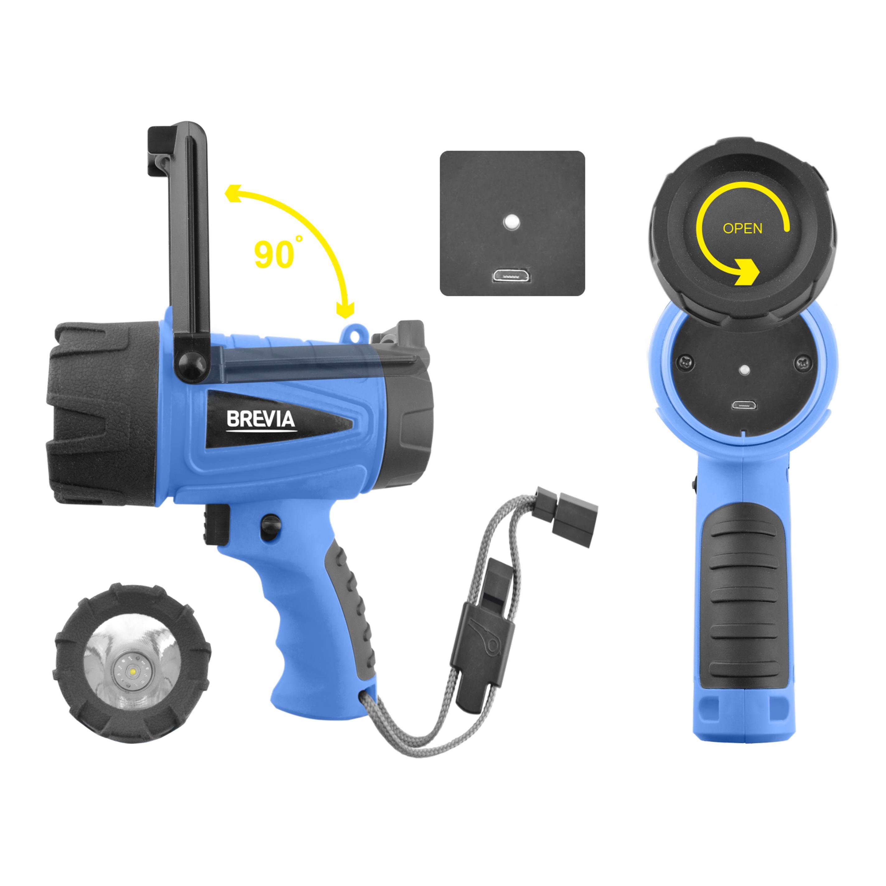 Фонарь инспекционный Brevia LED 500М 10W LED 650 lm 4400 mAh microUSB (56787)