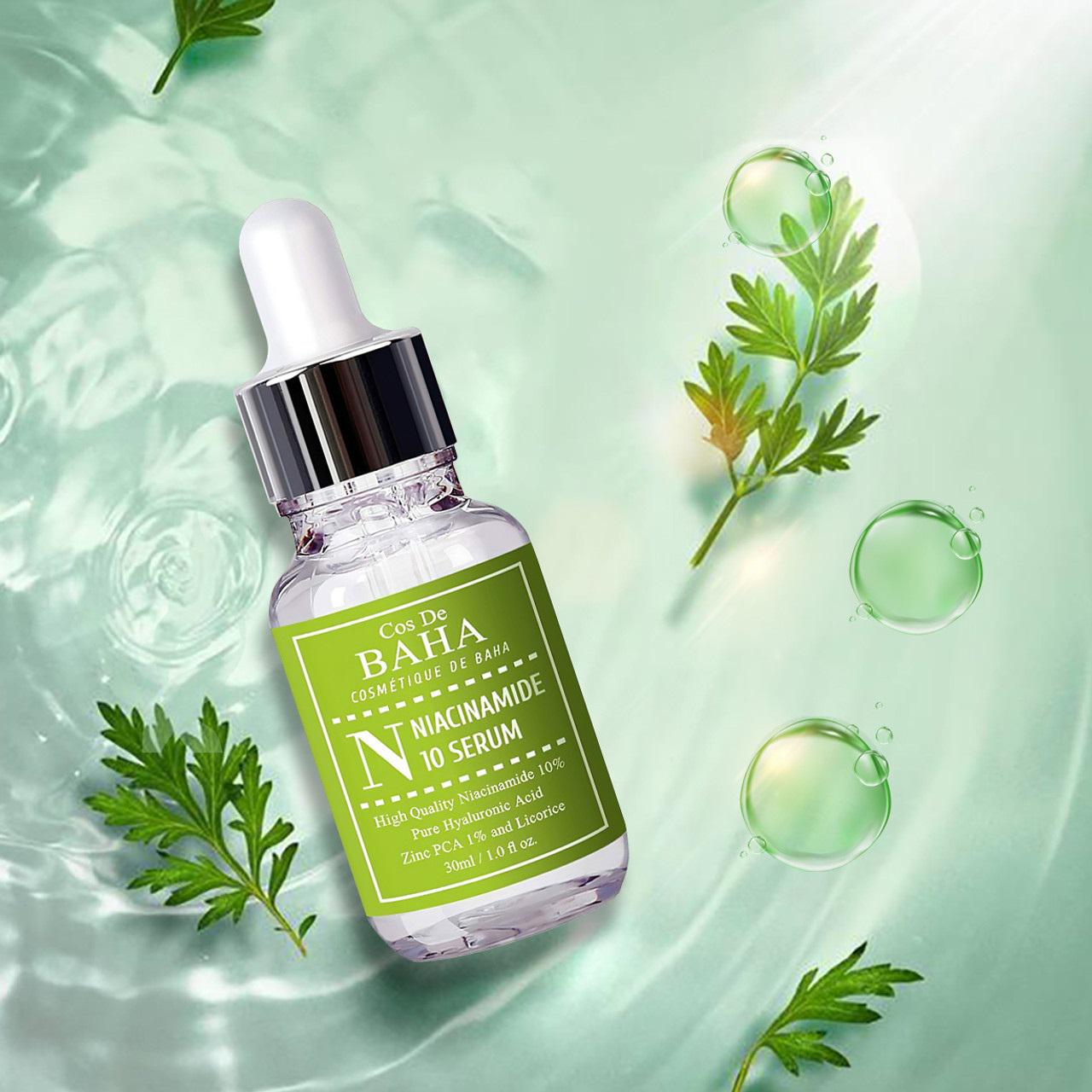 Сироватка регенеруюча для жирної шкіри обличчя з ніацинамідом Baha 10% Serum with Zinc 1% Cos De 30 мл (8809240317853) - фото 3 Сироватка регенеруюча для жирної шкіри обличчя з ніацинамідом Baha 10% Serum with Zinc 1% Cos De 30 мл (8809240317853) - фото 3