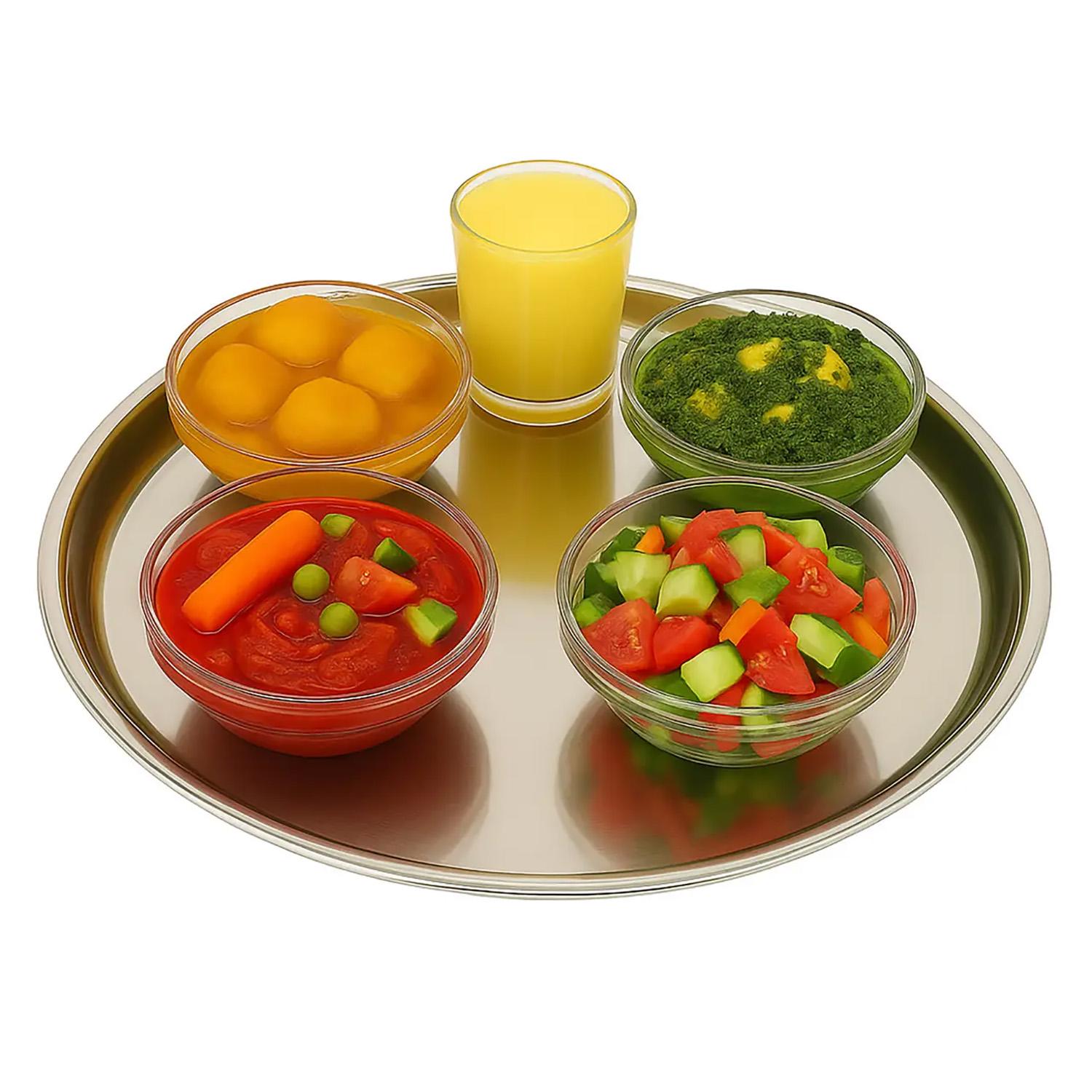 Поднос из нержавеющей стали Interos d 55 см - фото 3 Поднос из нержавеющей стали Interos d 55 см - фото 3