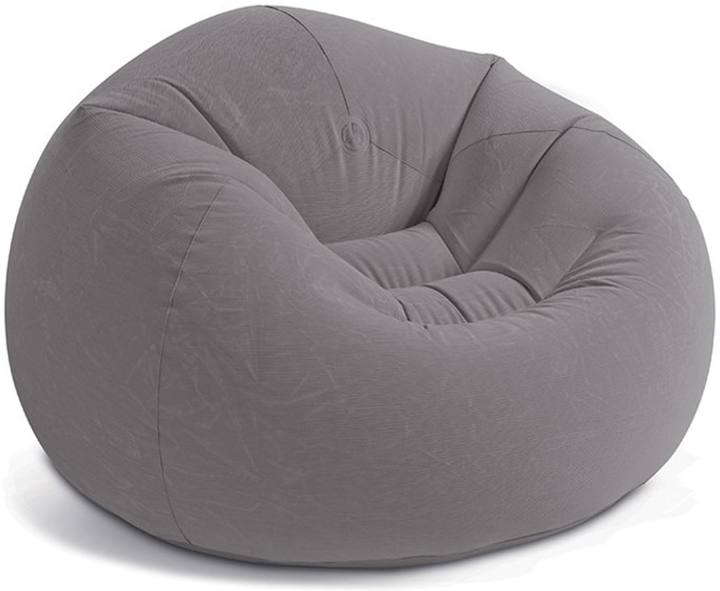 Кресло надувное Intex 107х104х69 см Серый (68579) Кресло надувное Intex 107х104х69 см Серый (68579)