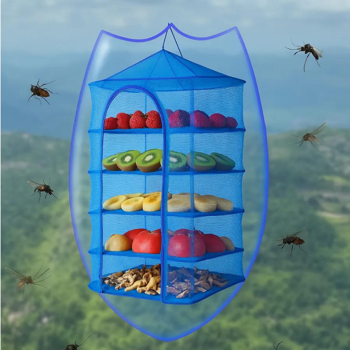 Сетка для сушки грибов фруктов A-PLUS 45х45х75 см (50 FDN) - фото 4