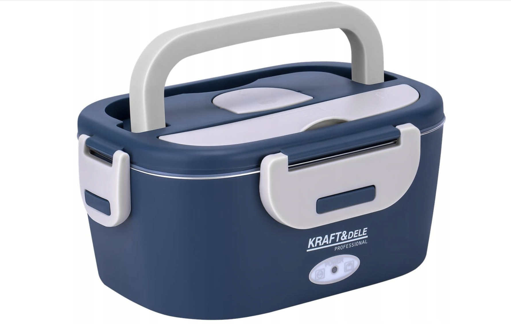 Ланч-бокс электрический Kraft&Dele KD4128 с функцией подогрева пищи 1,7л Синий (KD4128)