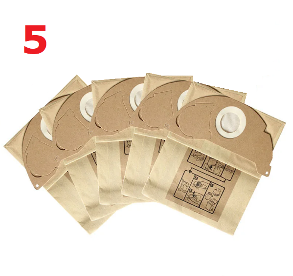 Комплект мешков для пылесоса Karcher WD2 6.904-322.0 5 шт. (222) - фото 4 Комплект мешков для пылесоса Karcher WD2 6.904-322.0 5 шт. (222) - фото 4