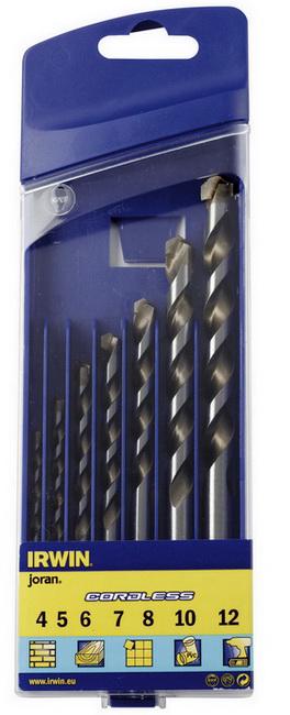 Набор сверл многоцелевых Irwin cordless cassette 7 шт. 4 мм/5 мм/6 мм/7 мм/8 мм/10 мм/12 мм (10501940)