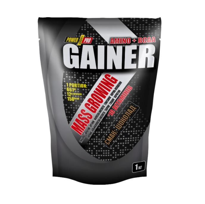 Гейнер Power Pro Gainer Amino + BCAA Шоколад 1 кг