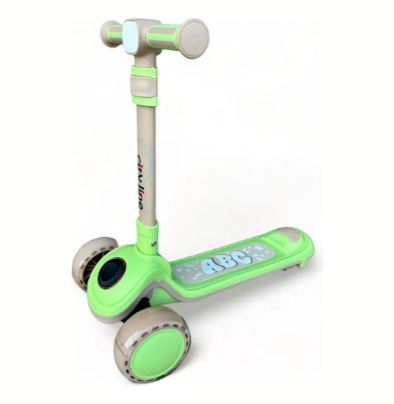 Самокат детский CITY LINE 902 Music Салатовый