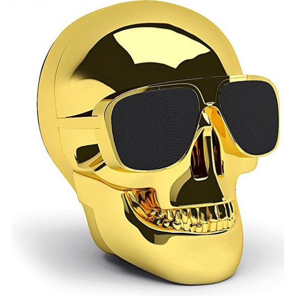 Портативна колонка Jarre Technologies AeroSkull Nano Chrome Gold - фото 1