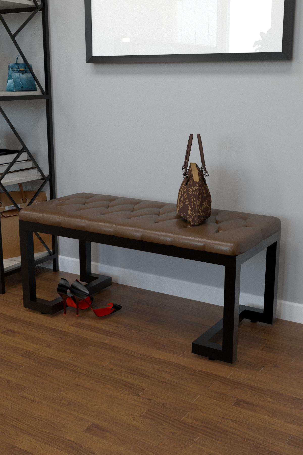 Банкетка EcoLoft Ористая PU-1234 Коричневый (27831604)