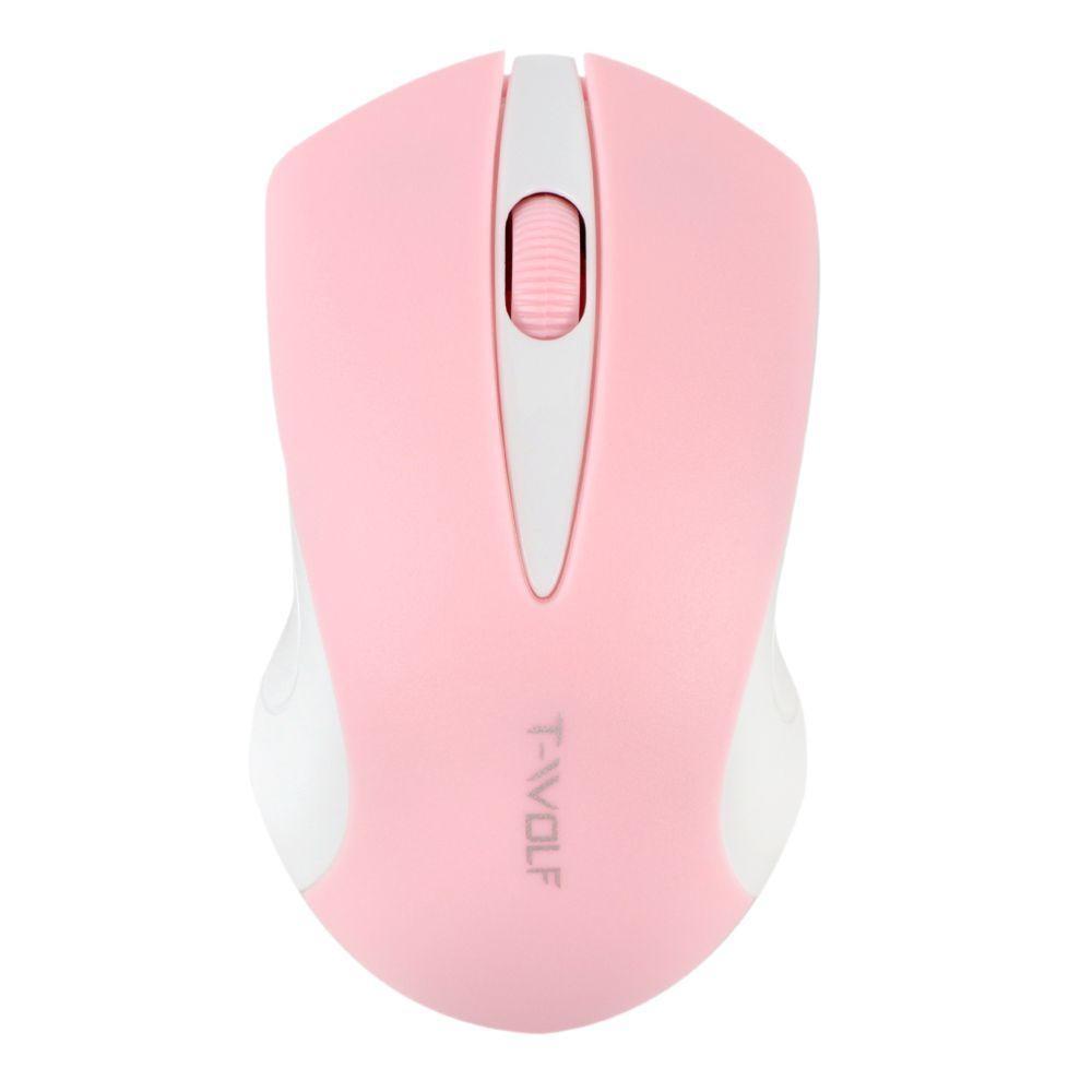 Компьютерная мышка беспроводная TWolf Q2 2.4G Розовый (3001629085) Компьютерная мышка беспроводная TWolf Q2 2.4G Розовый (3001629085)