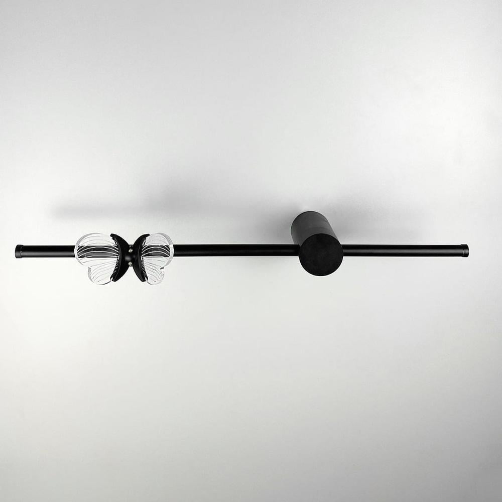 Бра Line.F WC 18 BK L с метеликом слева Черный (76_93)