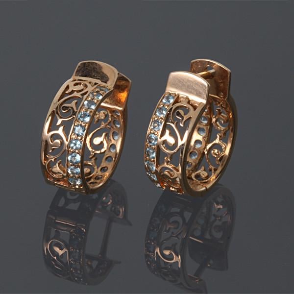 Сережки жіночі з червоного золота (1621363708)