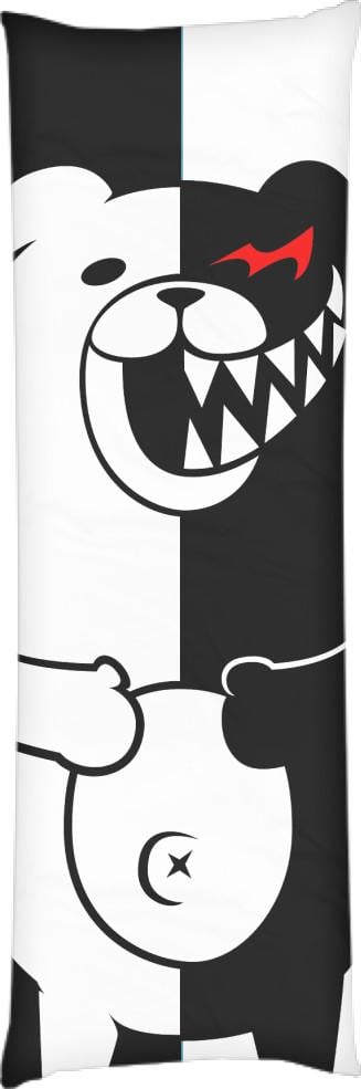 Подушка дакімакура Monokuma Danganronpa 50x150 см (13534233)