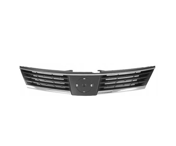 Решетка радиатора AVTM Nissan Tiida EUR 2005-2012 без эмблемы Черный (185017990)