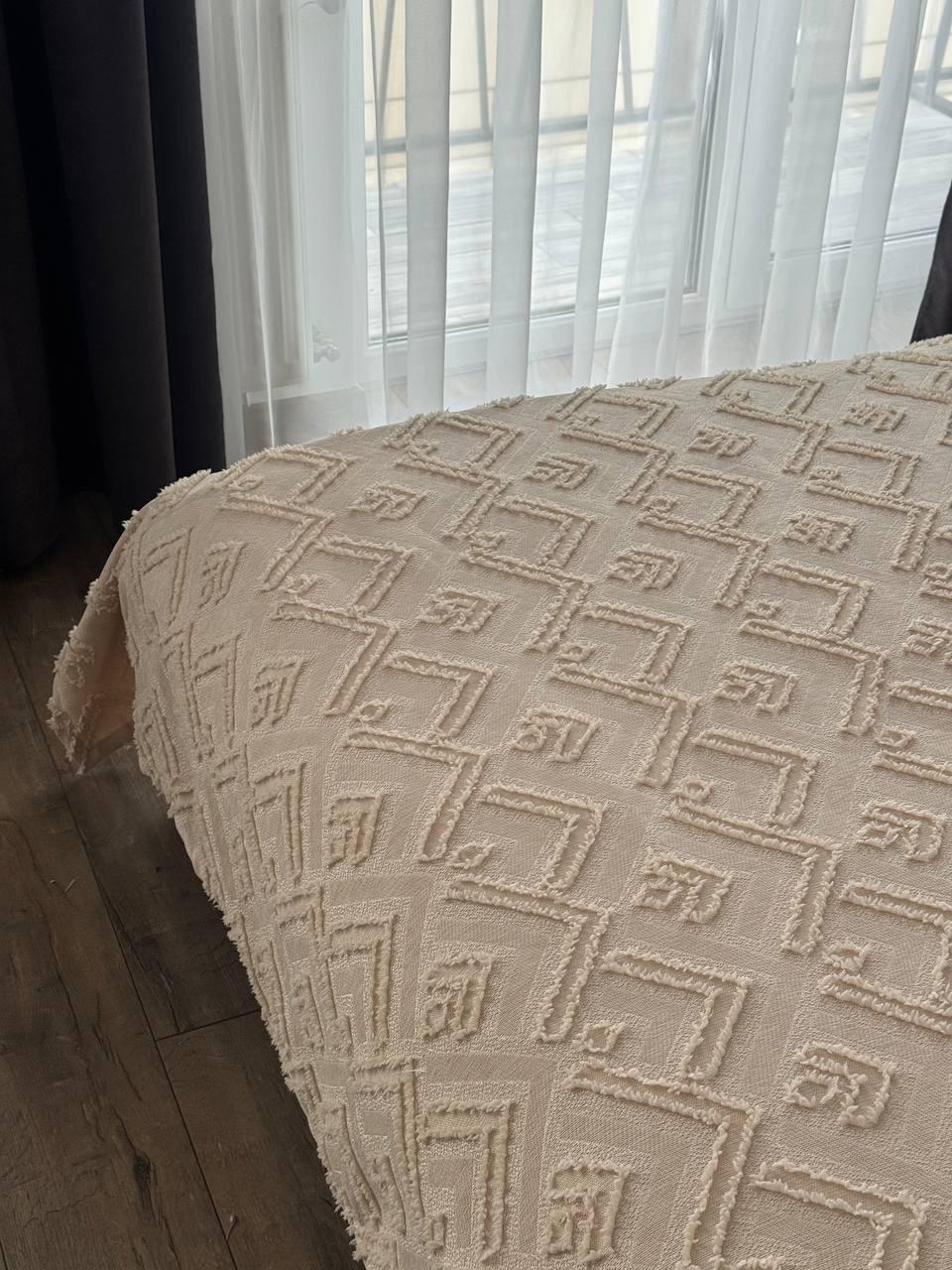 Покривало Бйорк 240x250 см Бежевий (23743-4-240x250cm) - фото 7