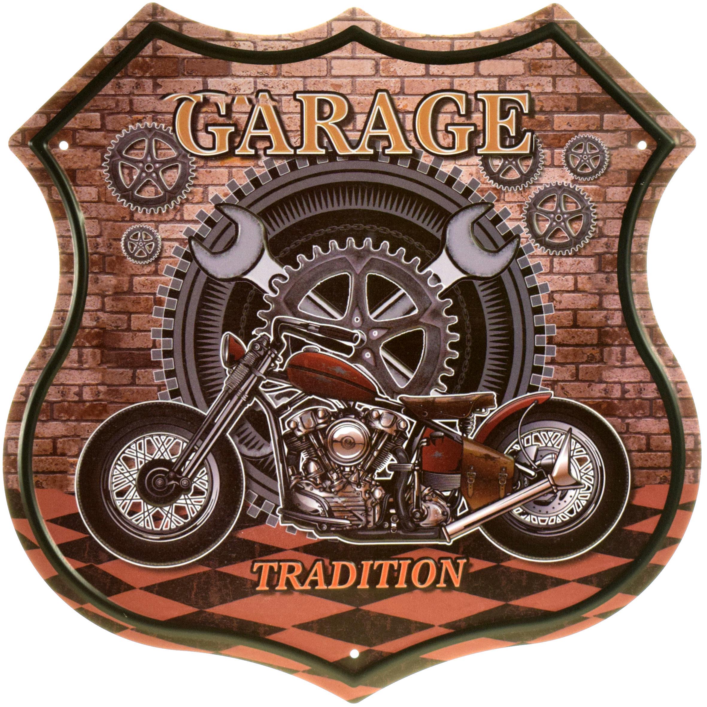 Табличка металева "Garage Tradition" 30x30 см (ms-104180) Табличка металева "Garage Tradition" 30x30 см (ms-104180)