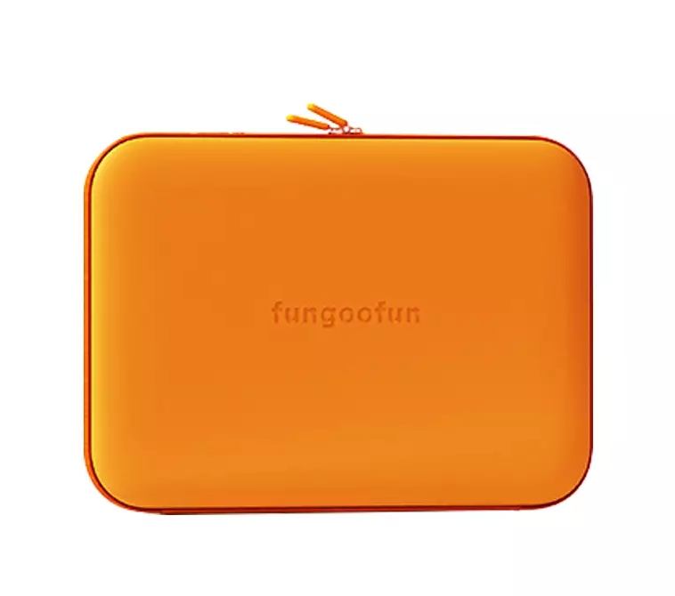 Чехол для ноутбука и планшета Fungoofun 16" силиконовый водонепроницаемый противоударный на молнии Оранжевый