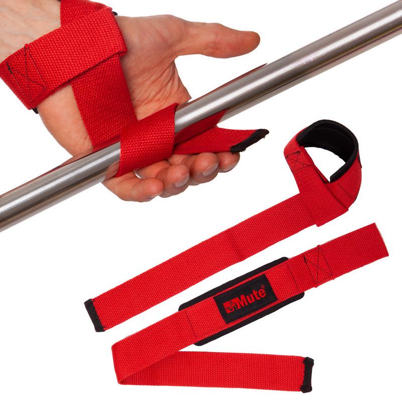 Лямки для тяги MUTE 9153-1 2 шт. Красный - фото 2