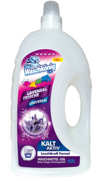 Гель для прання Waschkönig Universal Лаванда 4,9 л (931020)